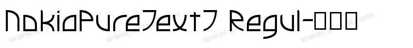 NokiaPureTextT Regul字体转换